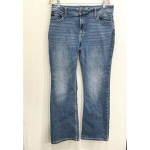 Wrangler Womens Bootcut Jeans Size 15‎ x 32 Blue Denim Western Country Farmcore